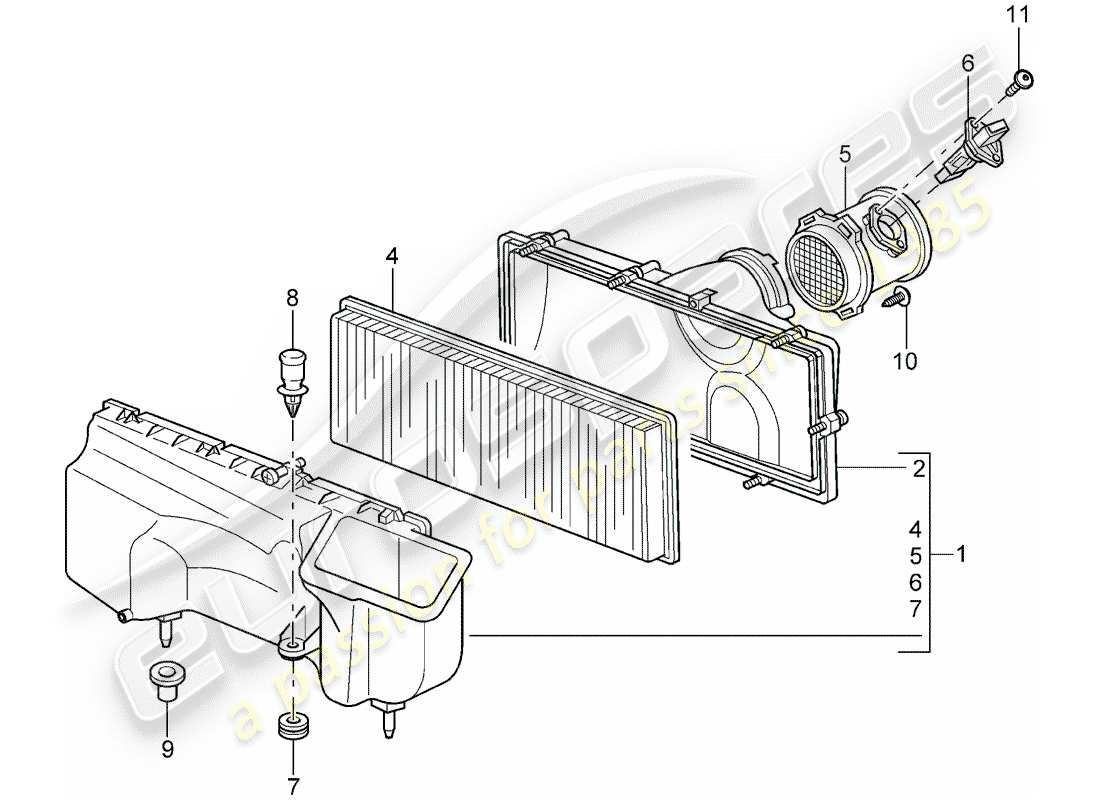 part diagram containing part number 98660612501