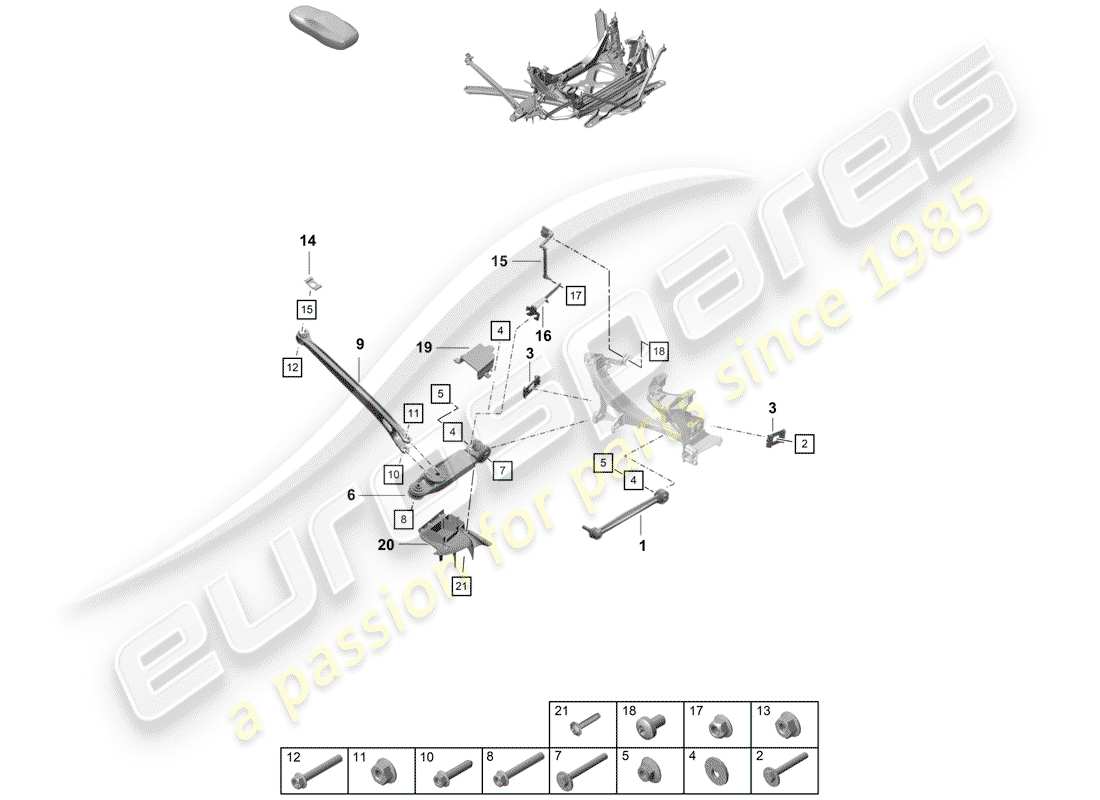 part diagram containing part number paf007648