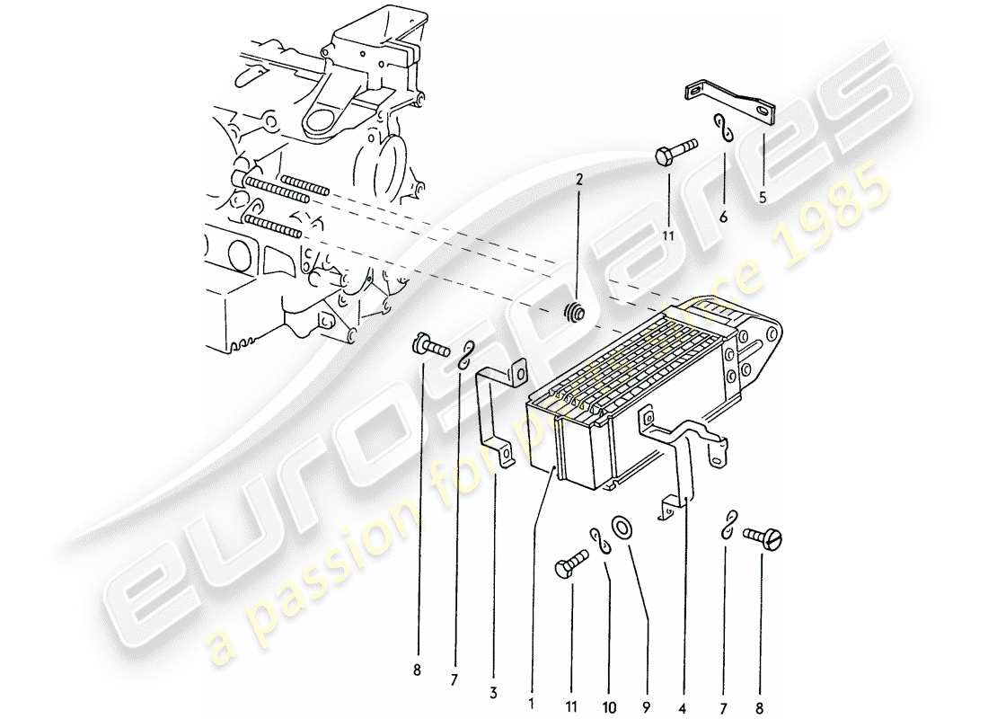 a part diagram from the porsche 914 parts catalogue