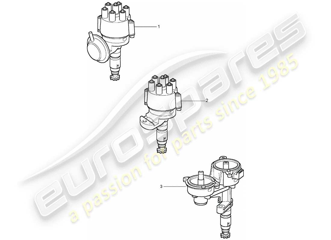 a part diagram from the porsche replacement catalogue (2008) parts catalogue