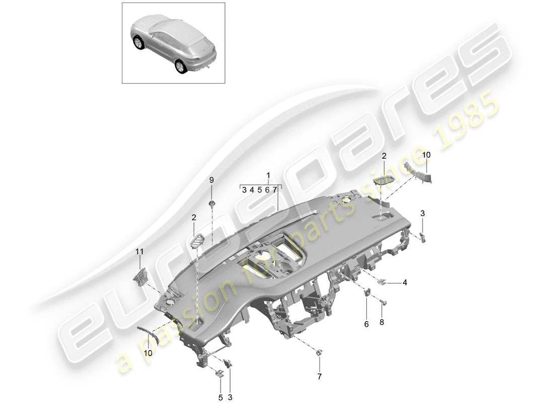 part diagram containing part number 95b857003t