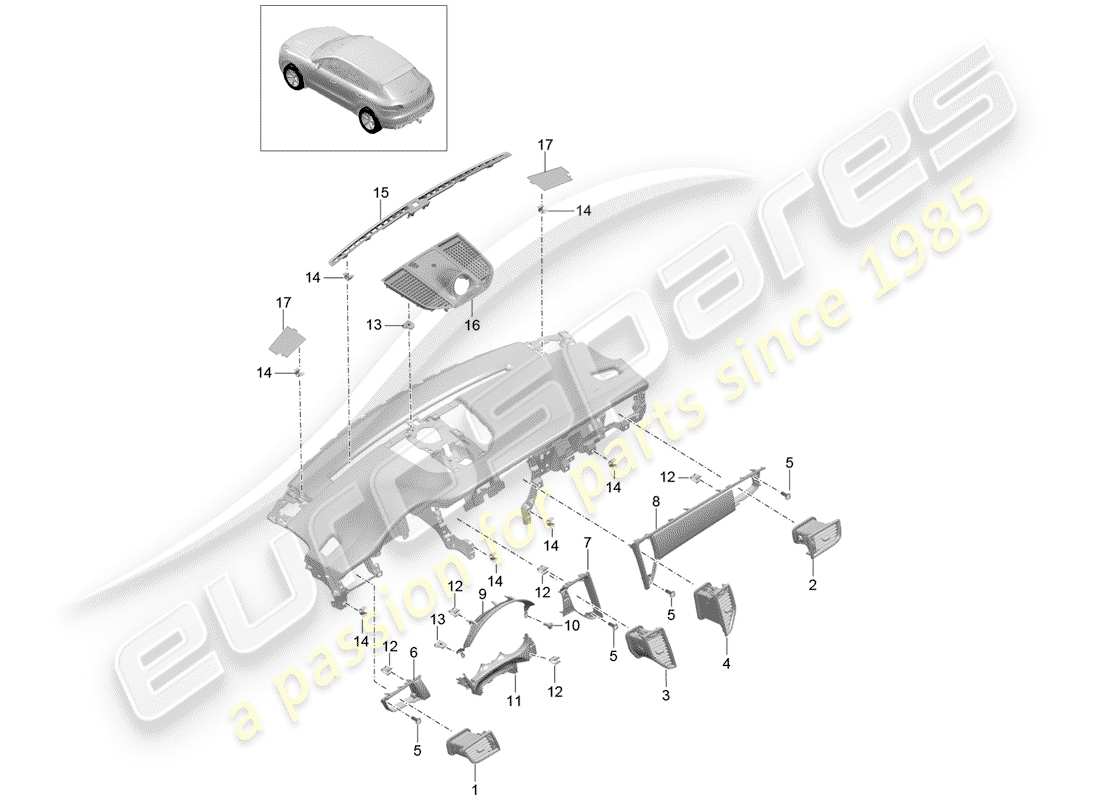 part diagram containing part number 95b857222h