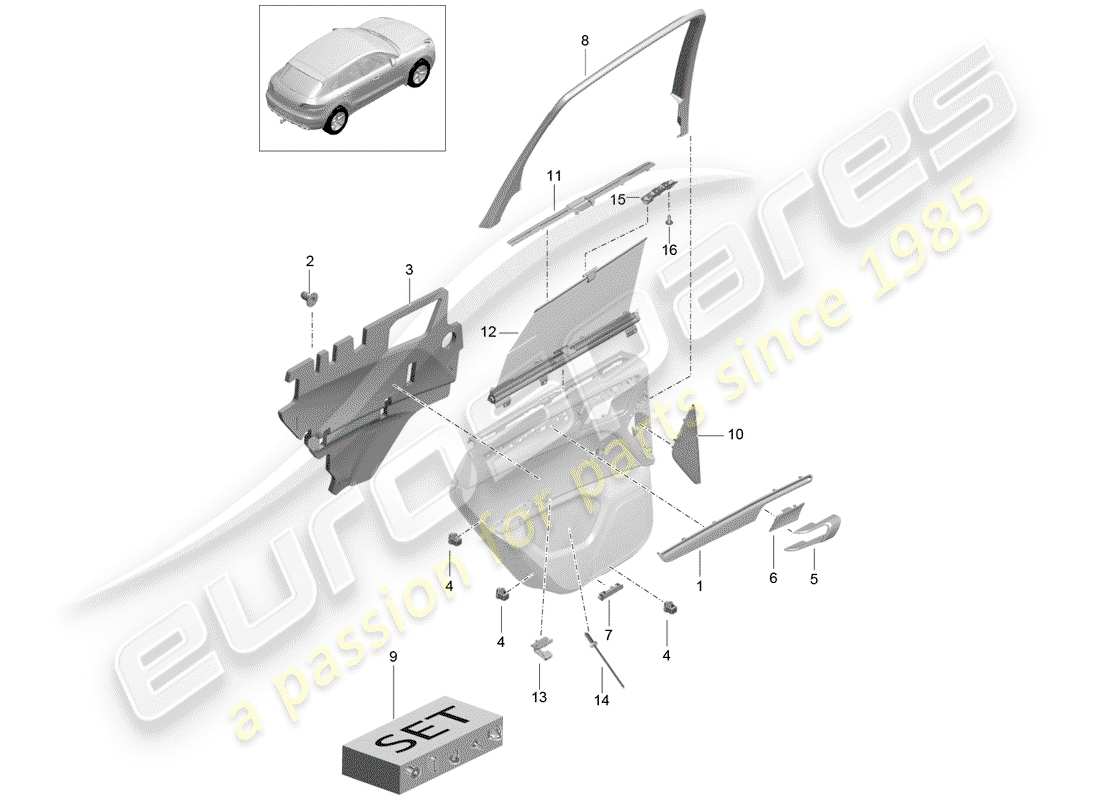 part diagram containing part number 95b867671b