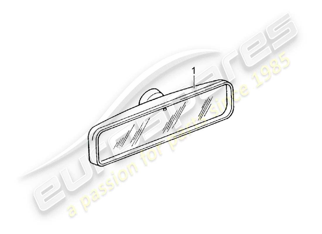 a part diagram from the porsche classic accessories (1989) parts catalogue