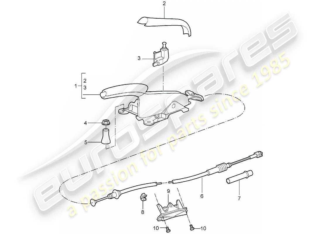 a part diagram from the porsche boxster parts catalogue