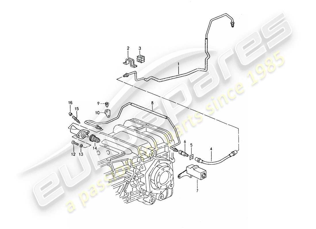 a part diagram from the porsche 928 parts catalogue