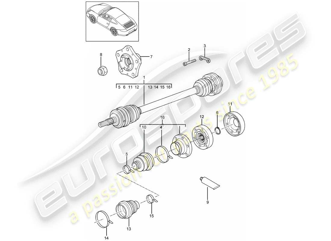 part diagram containing part number 99733202452