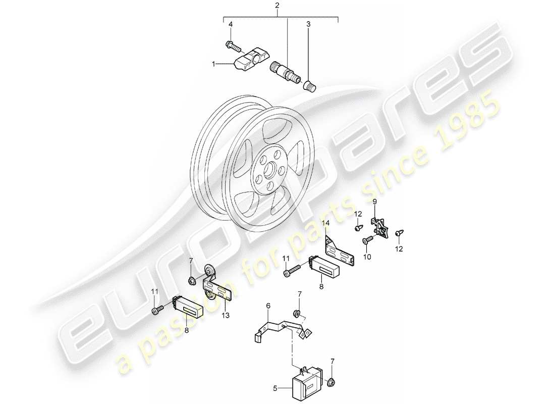 part diagram containing part number 99760613100