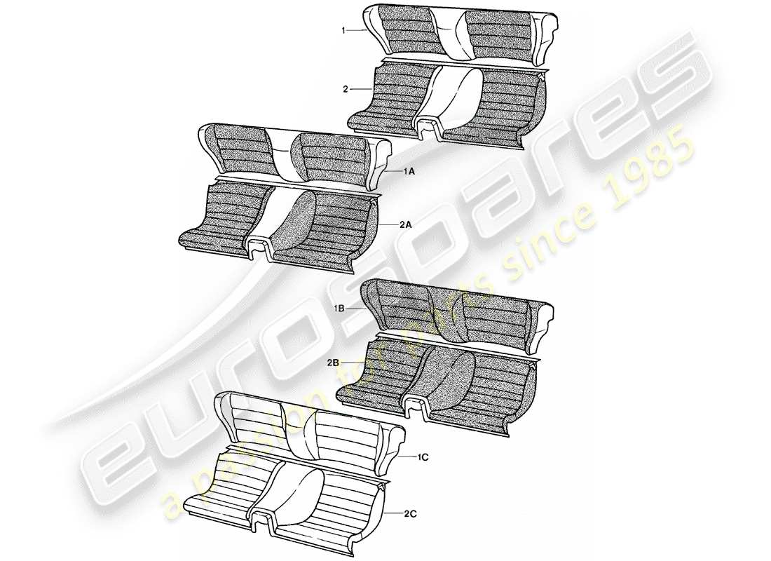 a part diagram from the porsche 924 parts catalogue