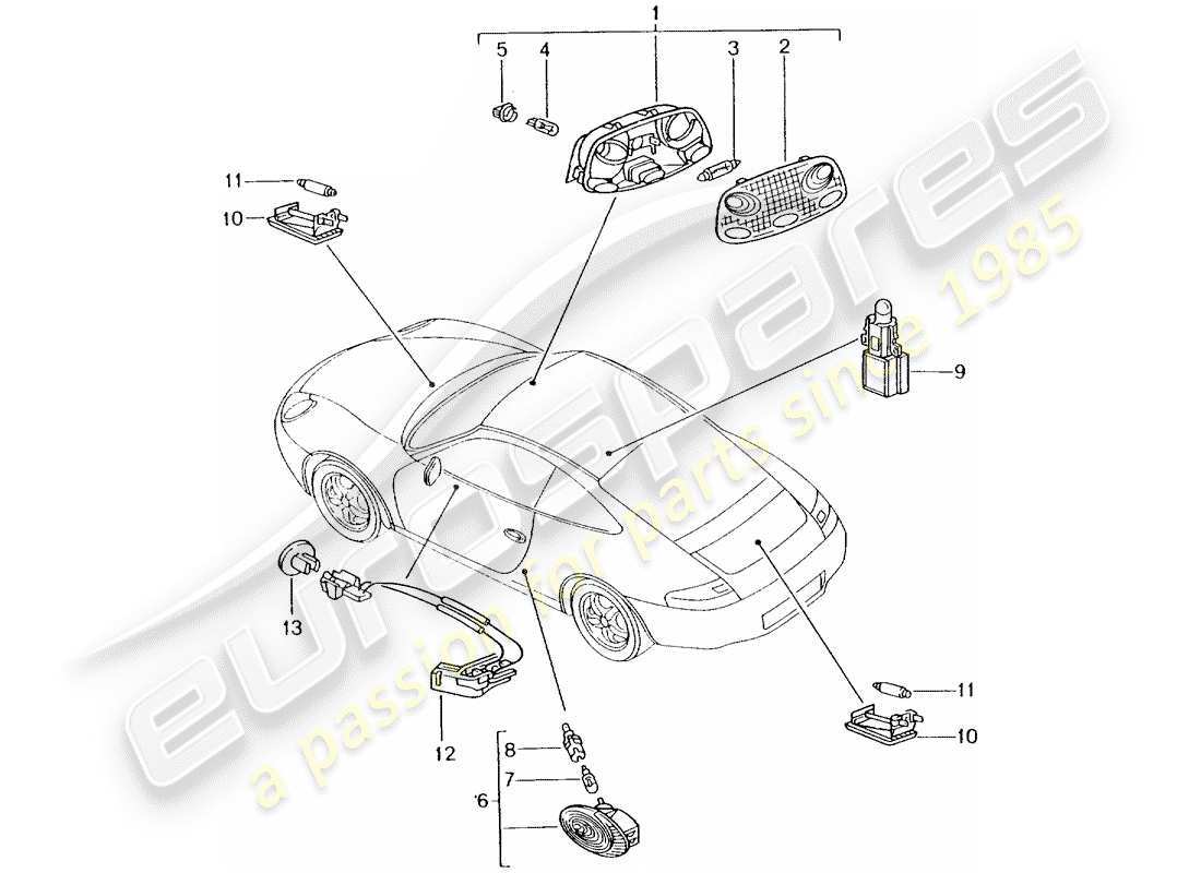 part diagram containing part number 99663215100