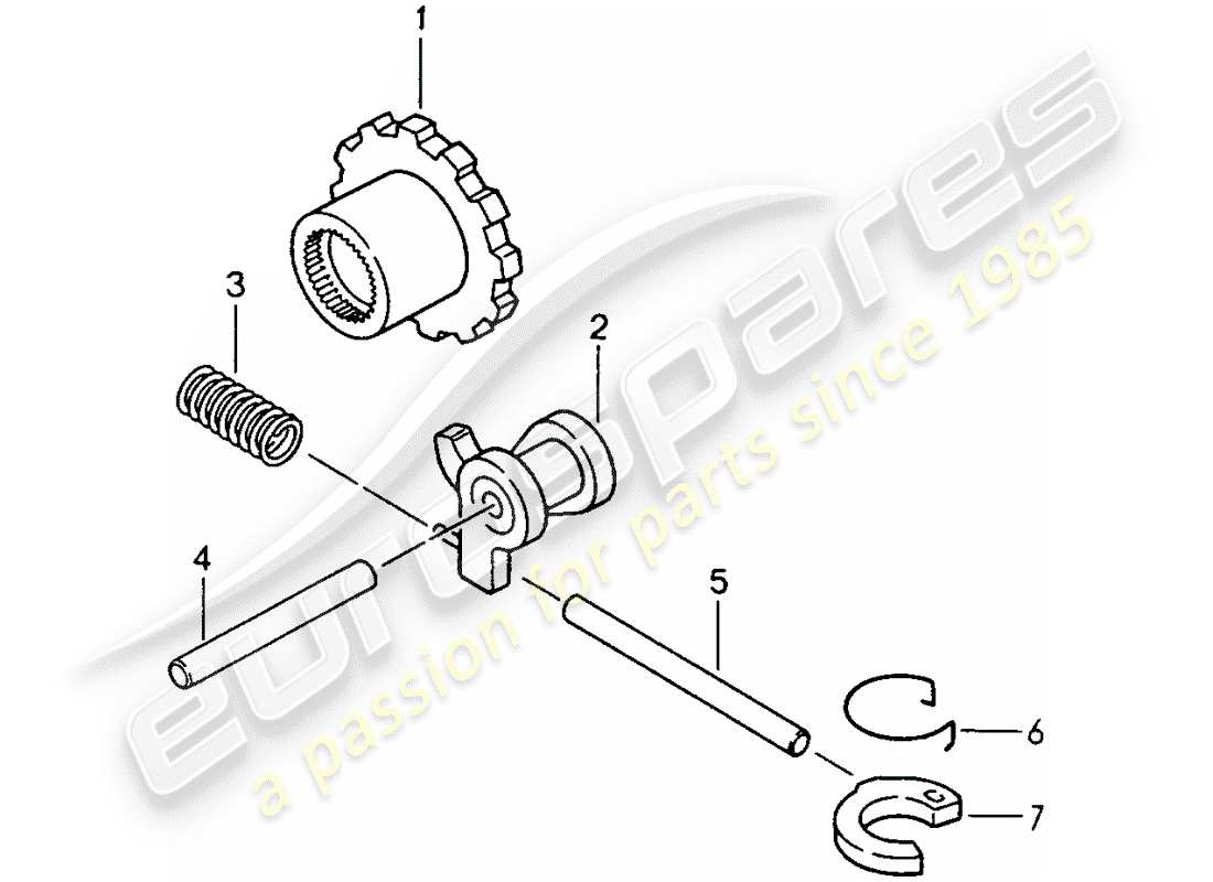 a part diagram from the porsche 968 parts catalogue