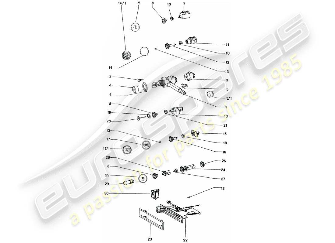 a part diagram from the porsche 914 parts catalogue