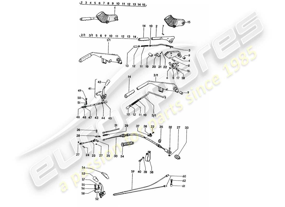 a part diagram from the porsche 914 parts catalogue