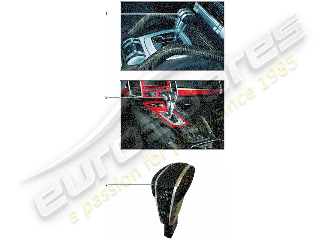 a part diagram from the porsche tequipment cayenne (2009) parts catalogue