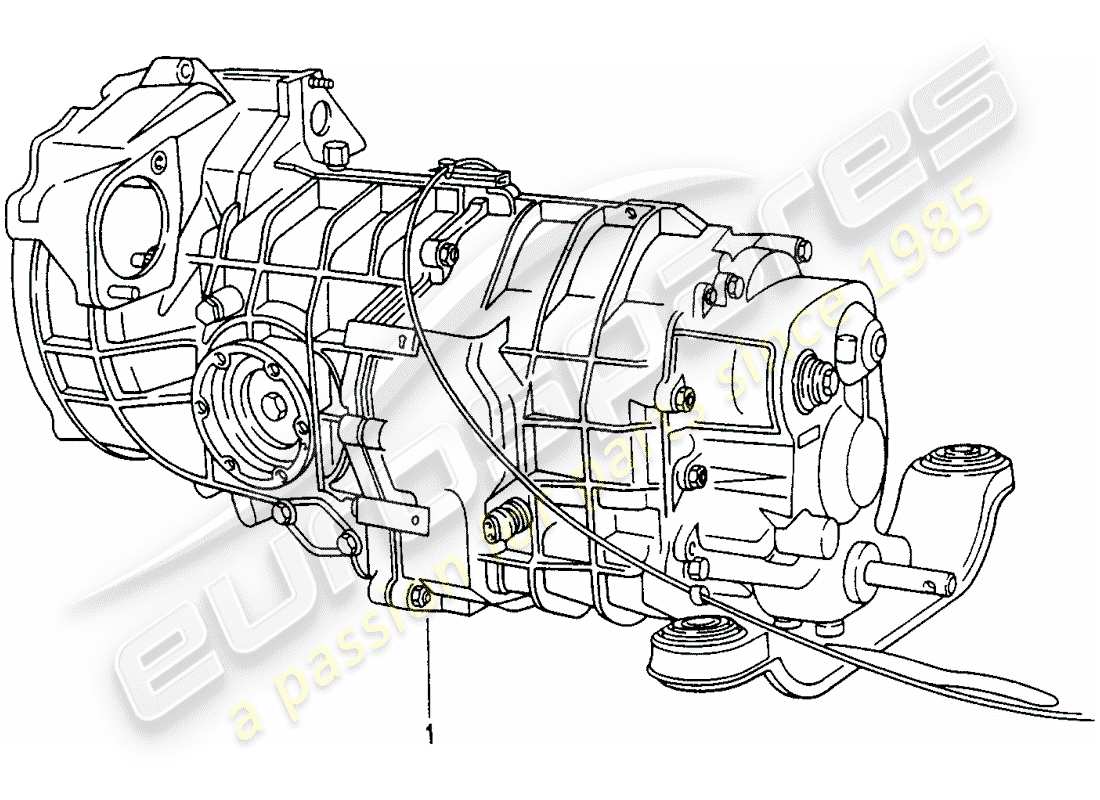 a part diagram from the porsche accessories and tequipment parts catalogue