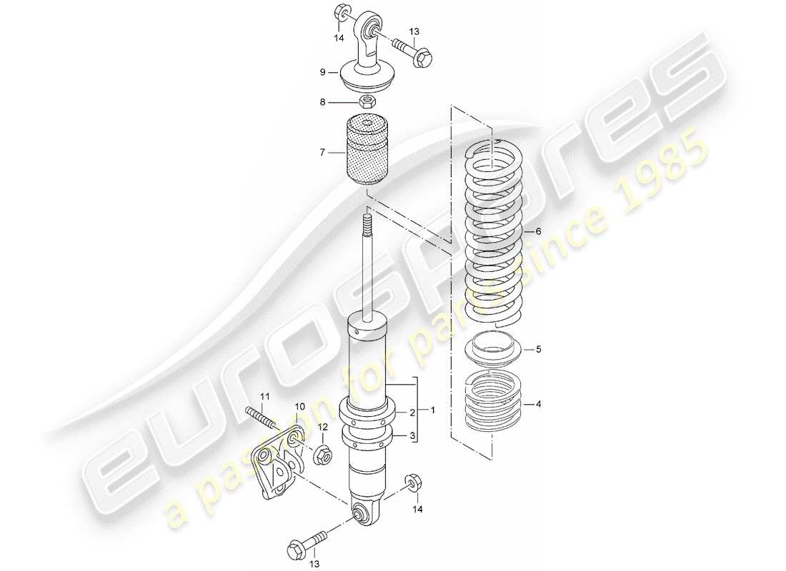 a part diagram from the porsche carrera gt parts catalogue