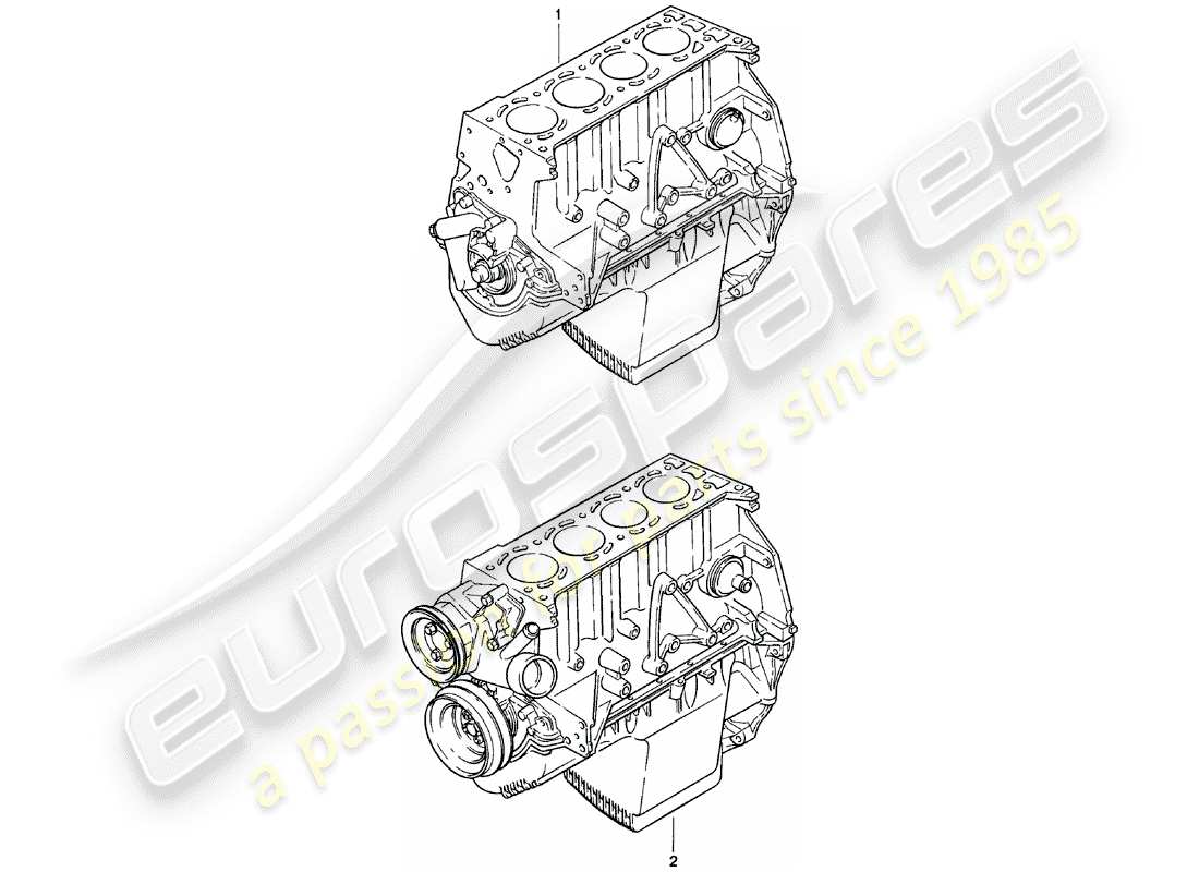 a part diagram from the porsche 924 parts catalogue