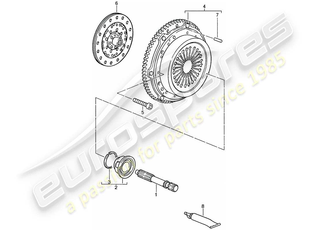 a part diagram from the porsche 928 parts catalogue