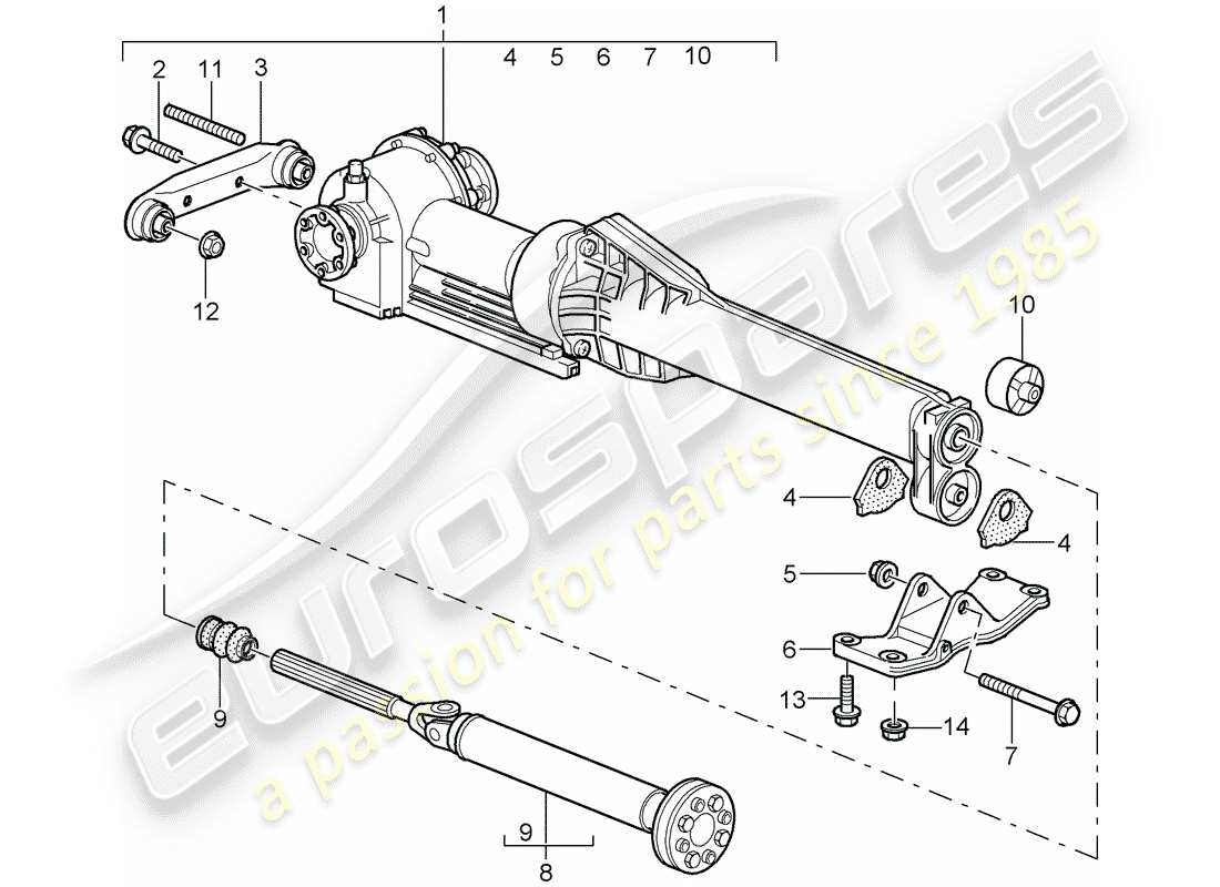 a part diagram from the porsche 996 t/gt2 (2003) parts catalogue