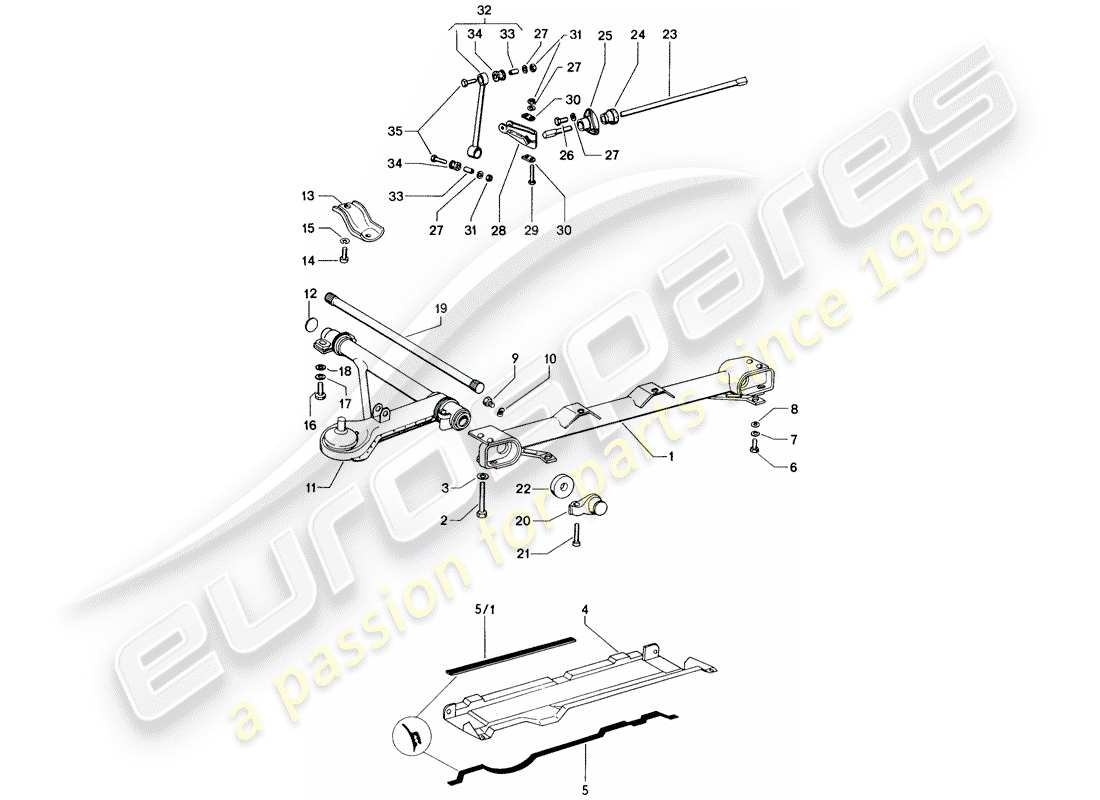 a part diagram from the porsche 914 parts catalogue