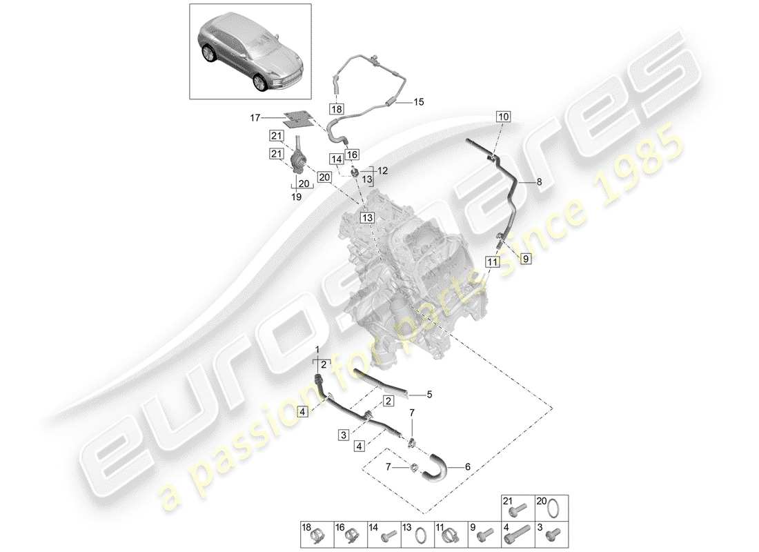 part diagram containing part number n 91099101