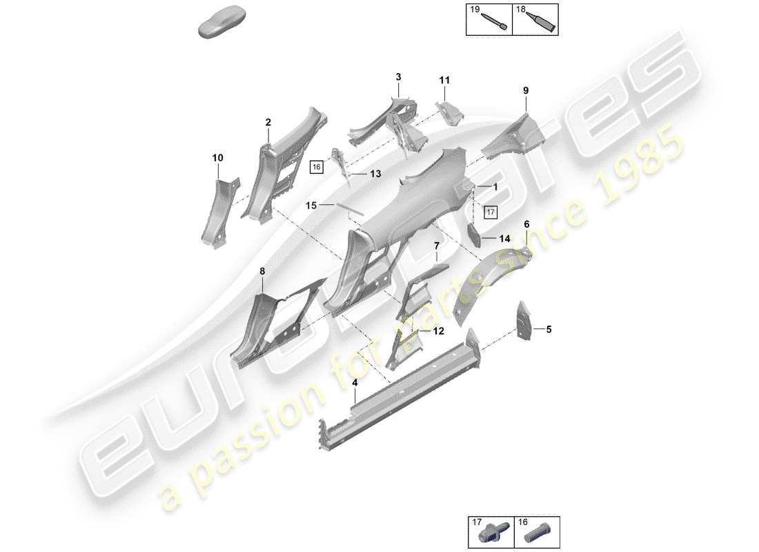 part diagram containing part number 99908005701