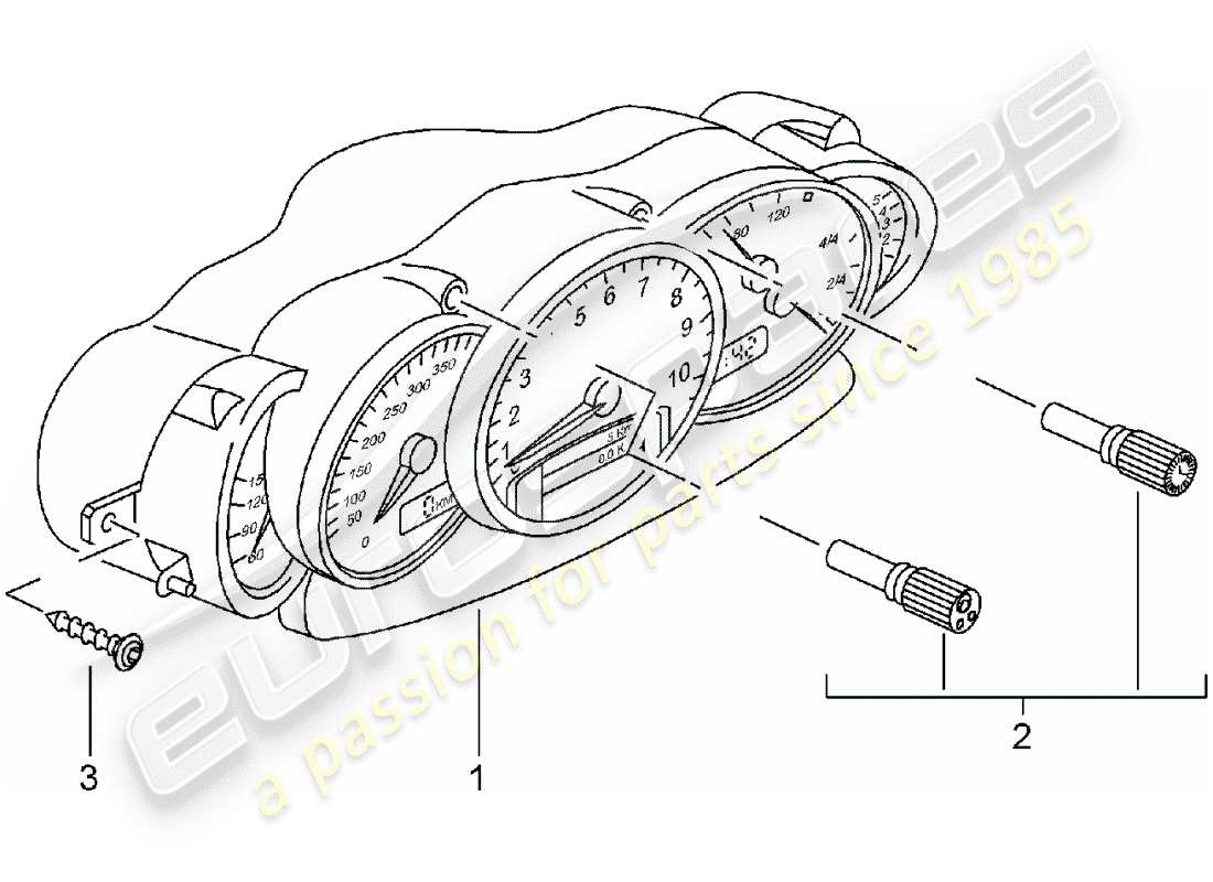 a part diagram from the porsche carrera gt parts catalogue