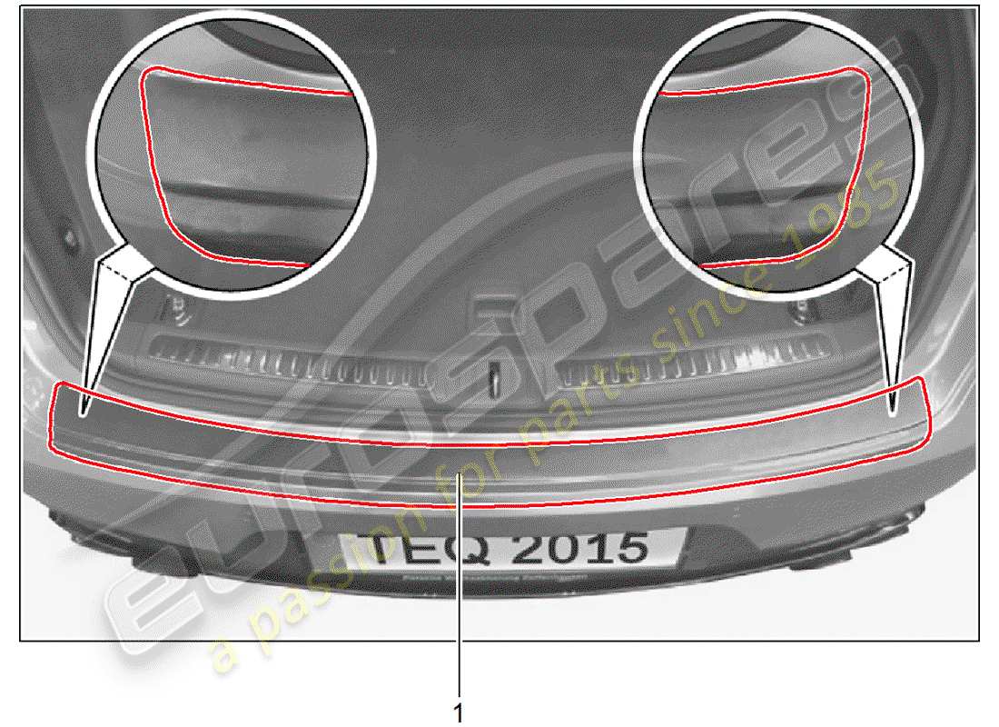 a part diagram from the porsche tequipment macan (2014) parts catalogue