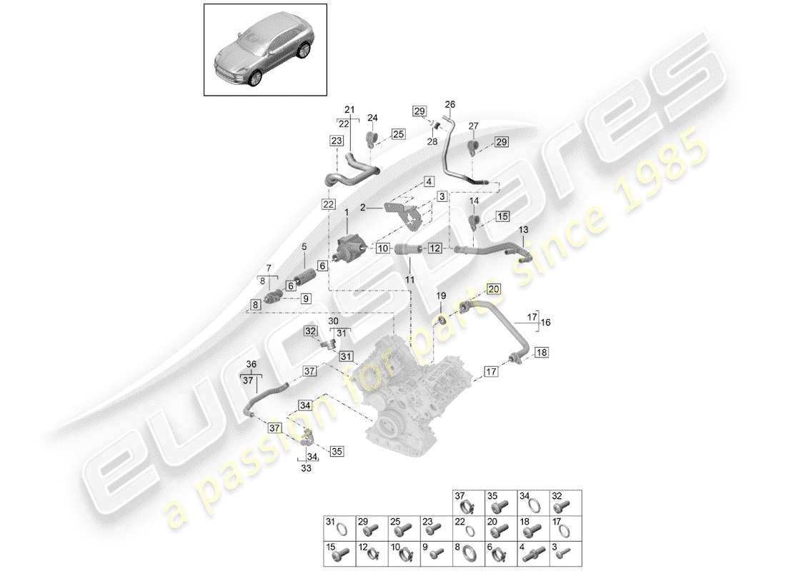 part diagram containing part number pac121071a