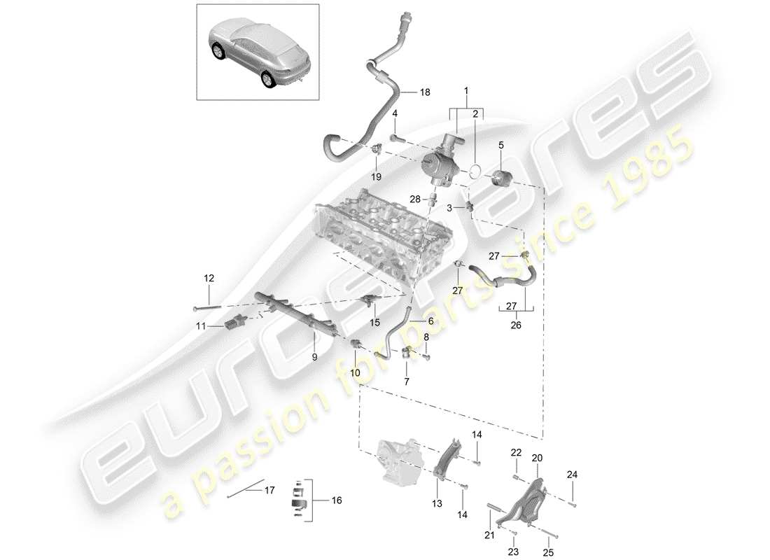 part diagram containing part number pac906036