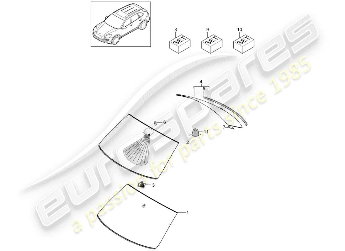 part diagram containing part number 95854111147