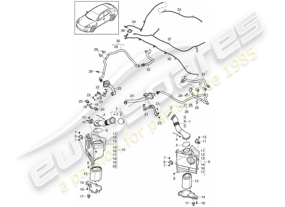 part diagram containing part number n 10599501