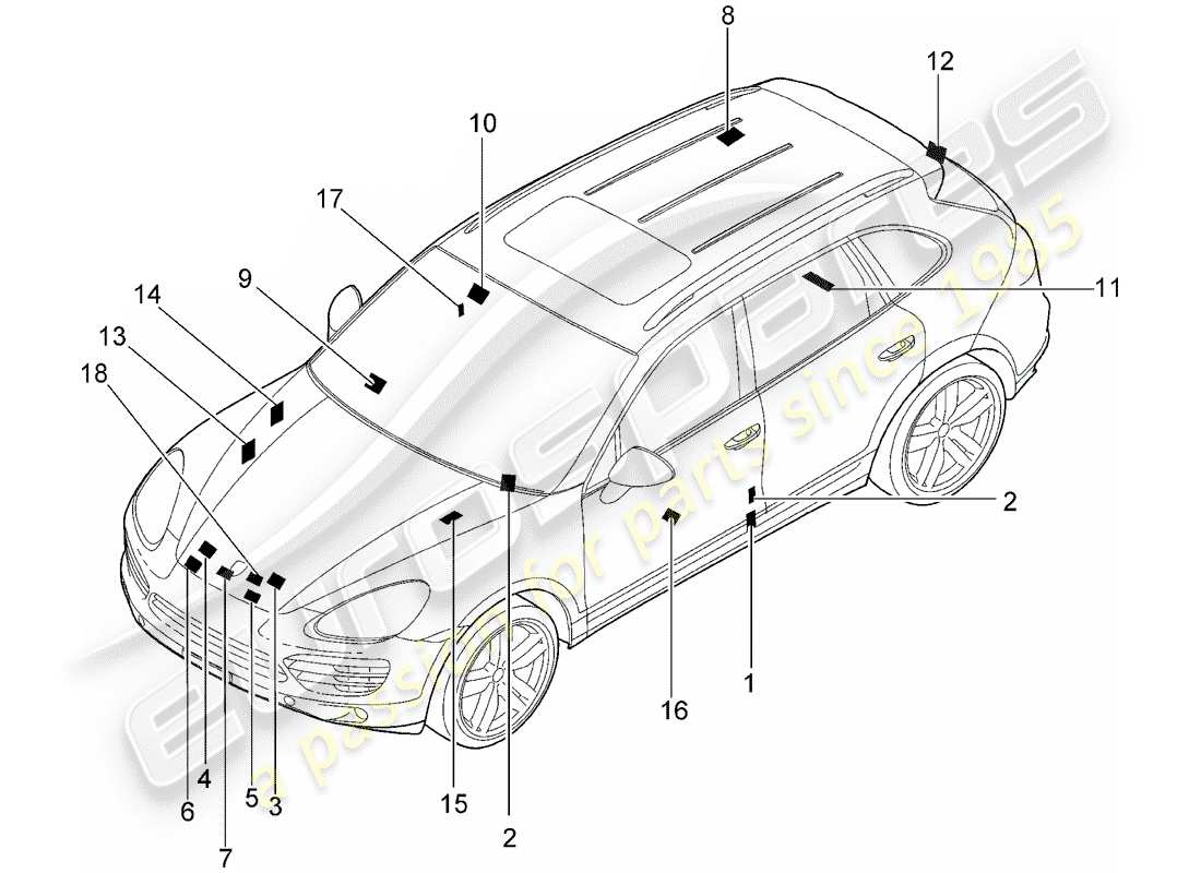 part diagram containing part number 95870128901