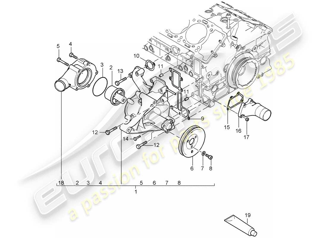 part diagram containing part number 98010623100