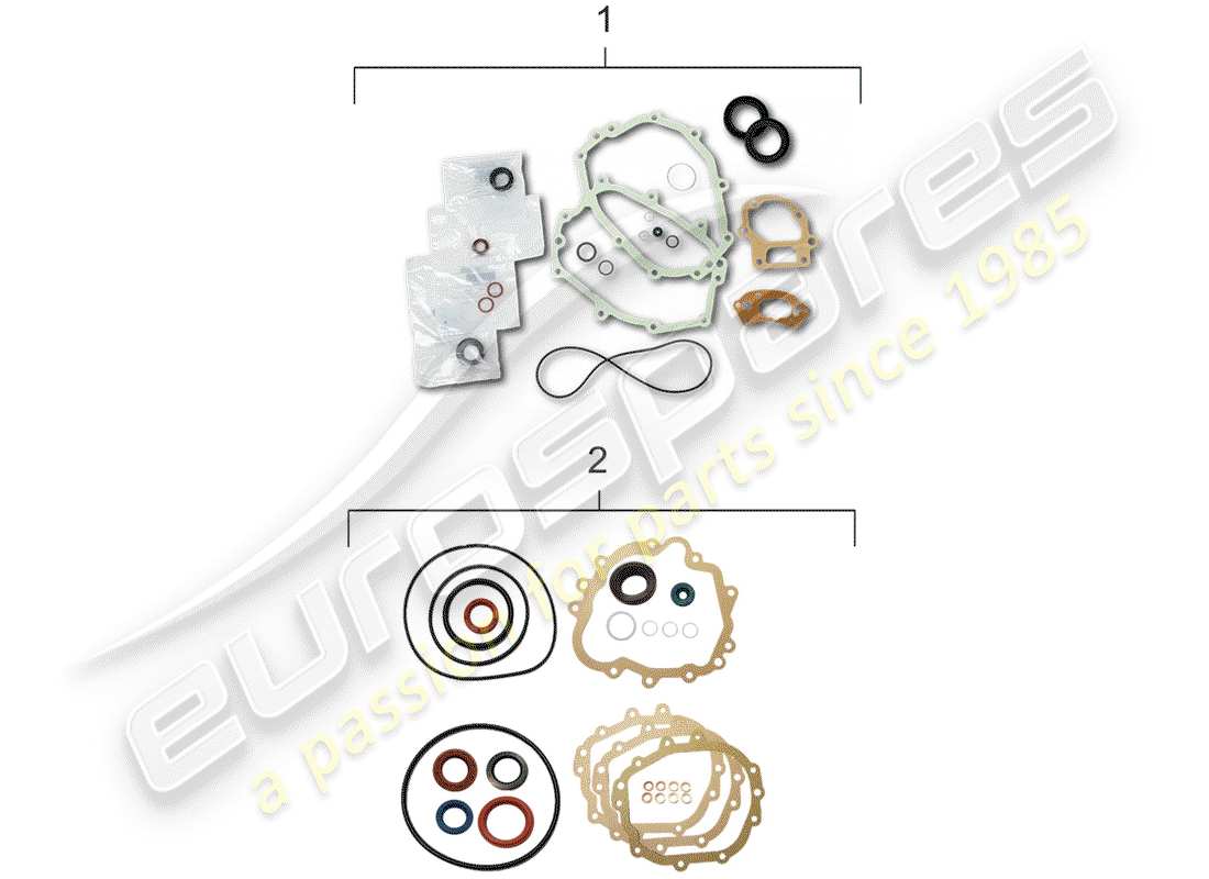 a part diagram from the porsche 911 parts catalogue