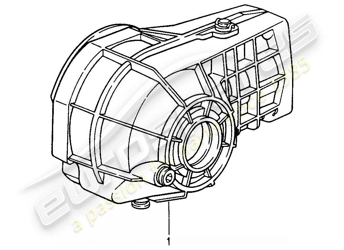 a part diagram from the porsche accessories and tequipment parts catalogue