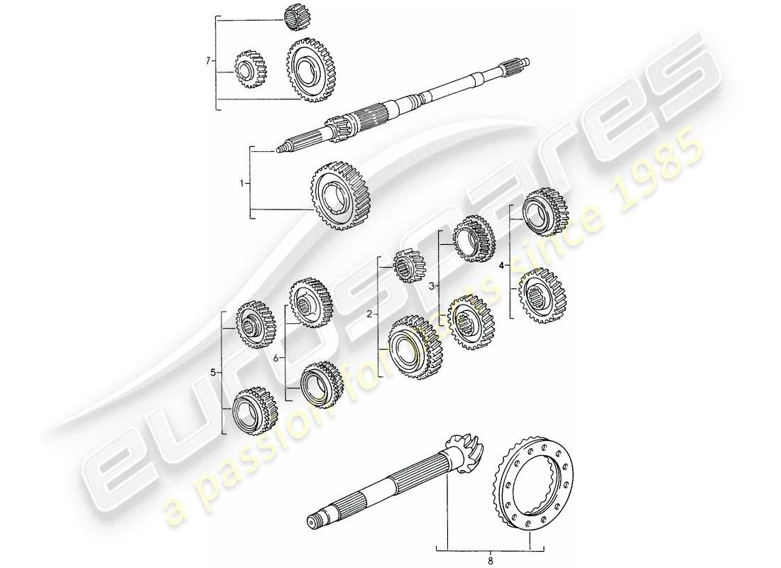 a part diagram from the porsche 993 (1998) parts catalogue