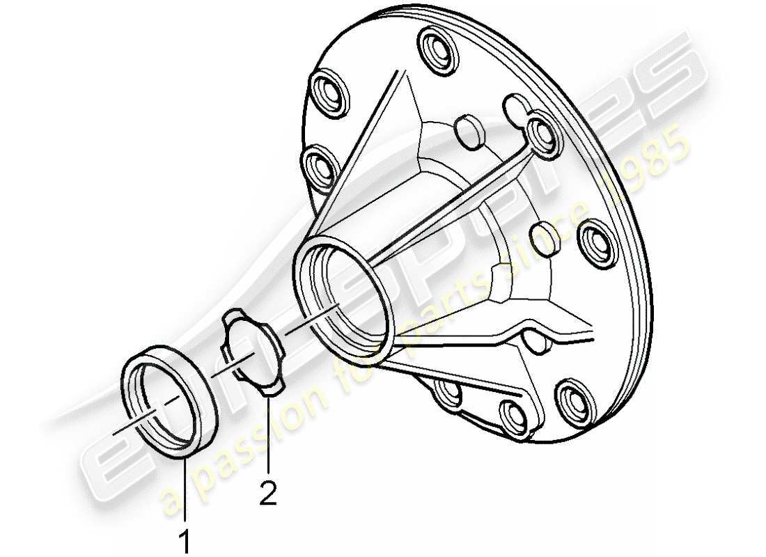 a part diagram from the porsche boxster 987 (2005) parts catalogue