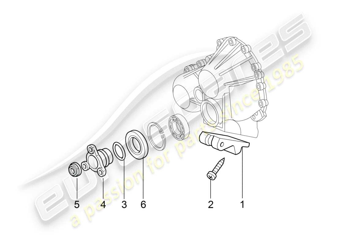 a part diagram from the porsche 997 parts catalogue