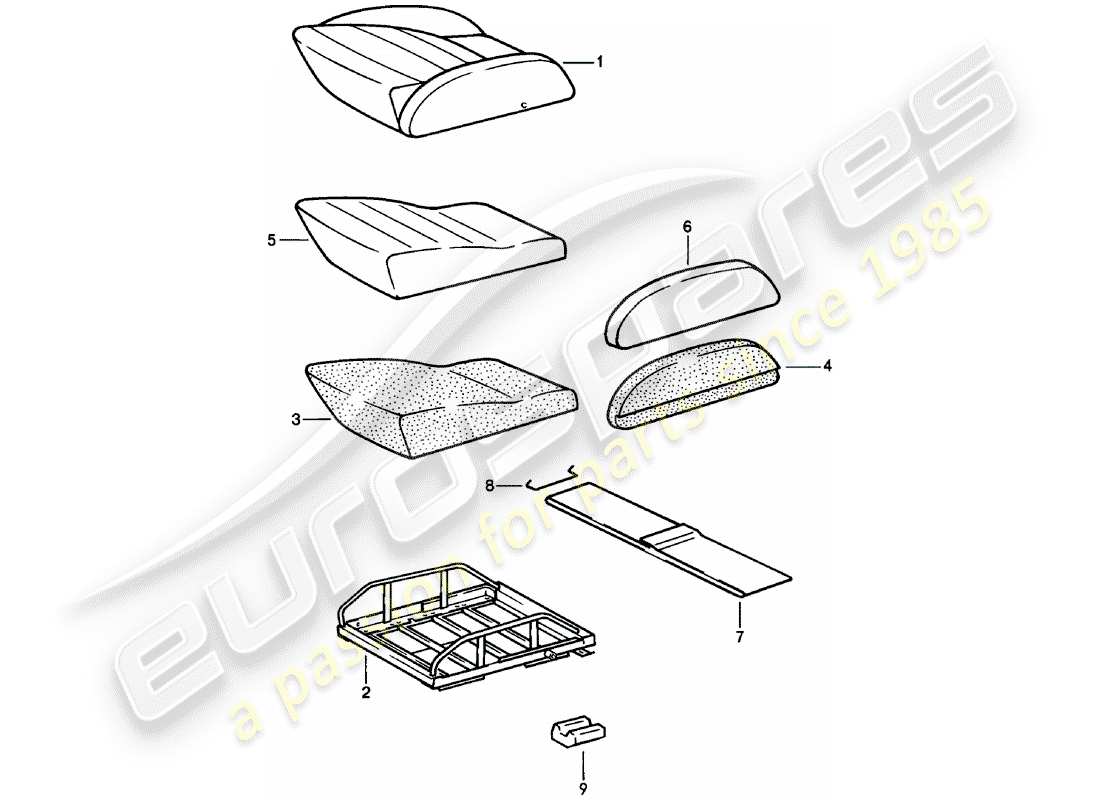 a part diagram from the porsche 911 (1981) parts catalogue