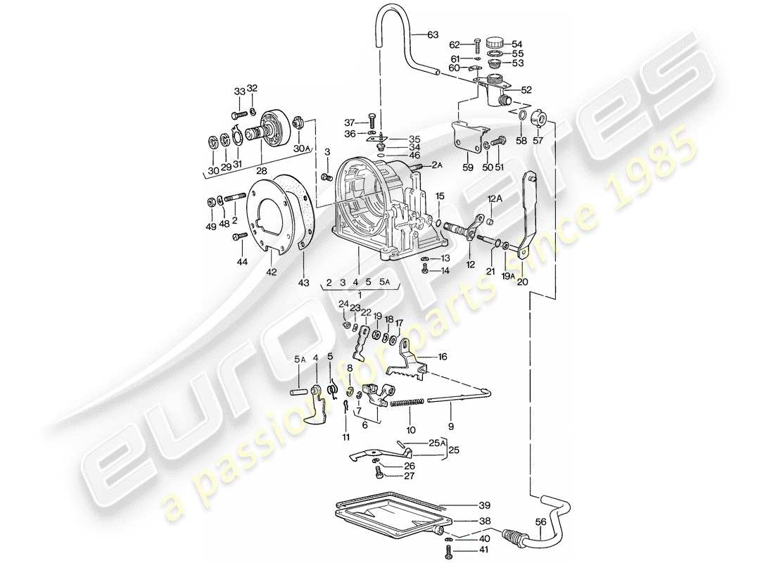 a part diagram from the porsche 924 parts catalogue