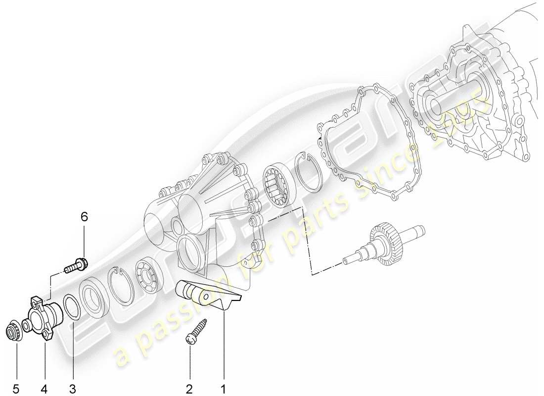 a part diagram from the porsche 996 (2005) parts catalogue