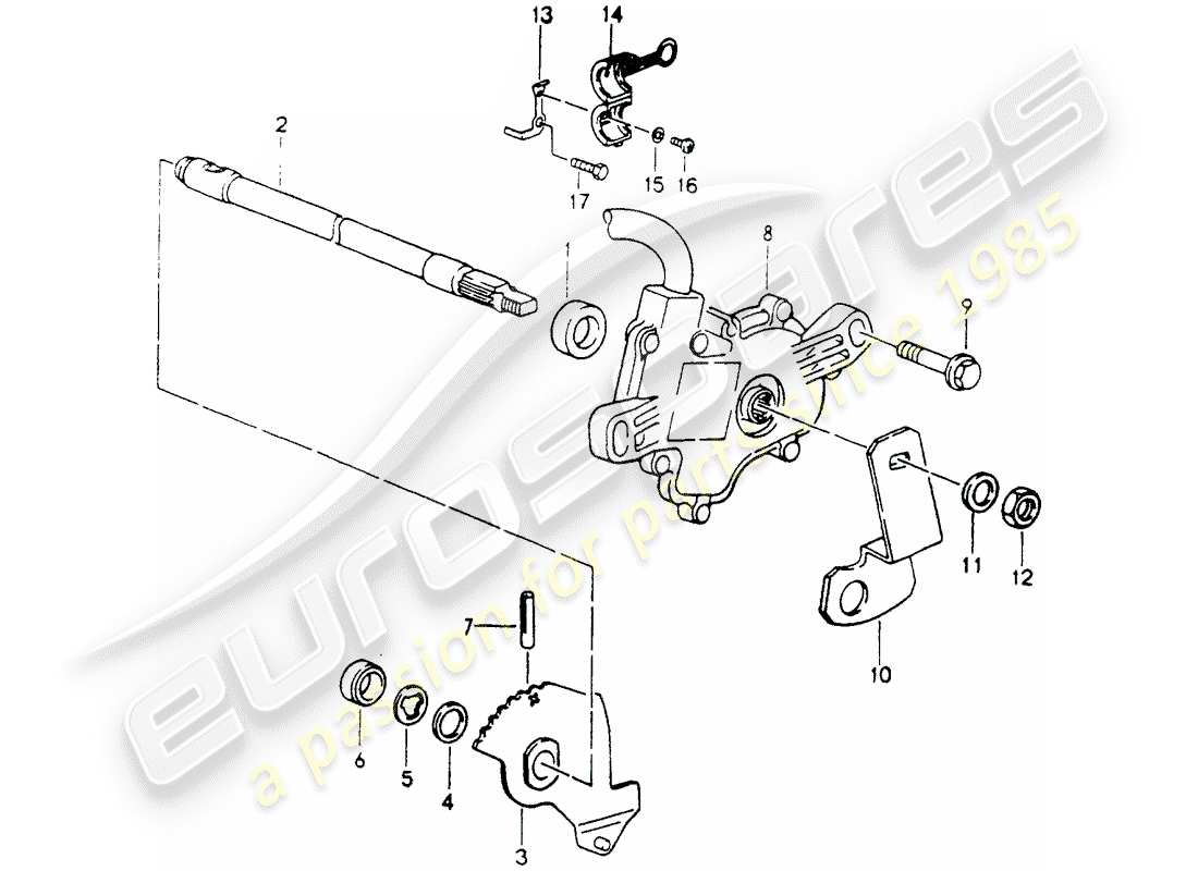 a part diagram from the porsche 964 parts catalogue