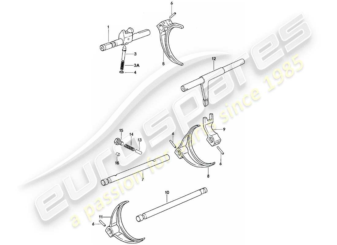 a part diagram from the porsche 924 parts catalogue