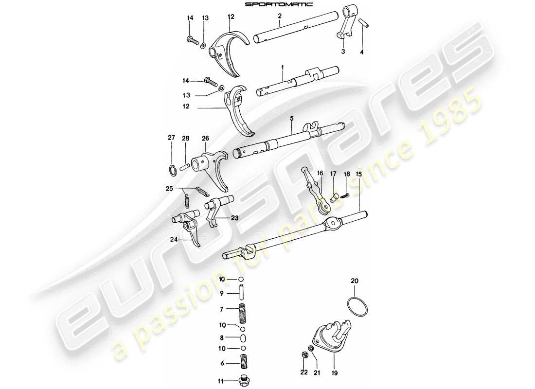 a part diagram from the porsche 914 parts catalogue