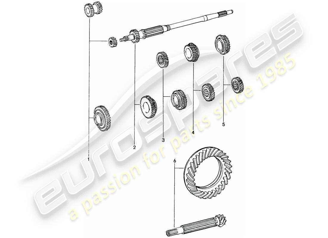 a part diagram from the porsche 914 parts catalogue