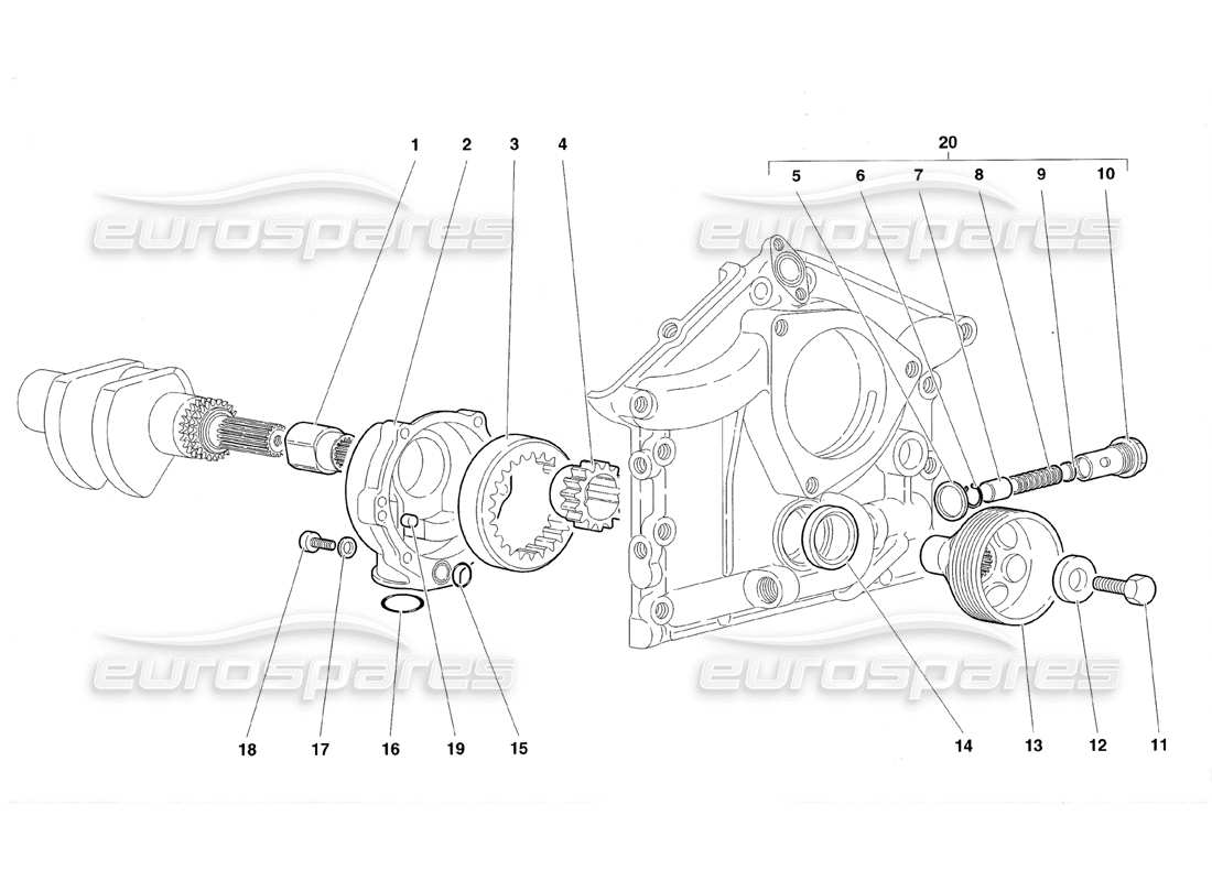 VIEW PARTS DIAGRAMS FROM THE LAMBORGHINI DIABLO PARTS CATALOGUE a part diagram from the lamborghini diablo parts catalogue