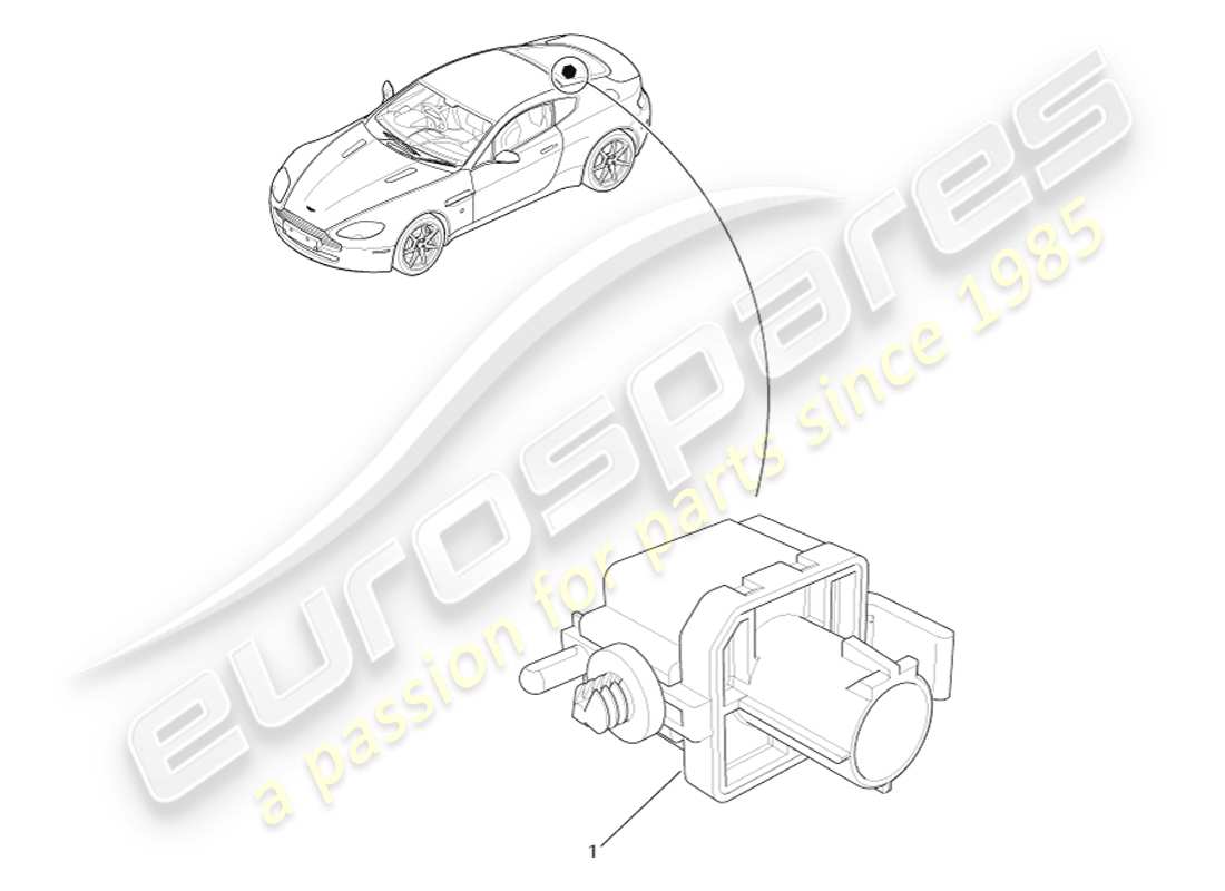 aston martin v8 vantage (2005) barometric sensor part diagram