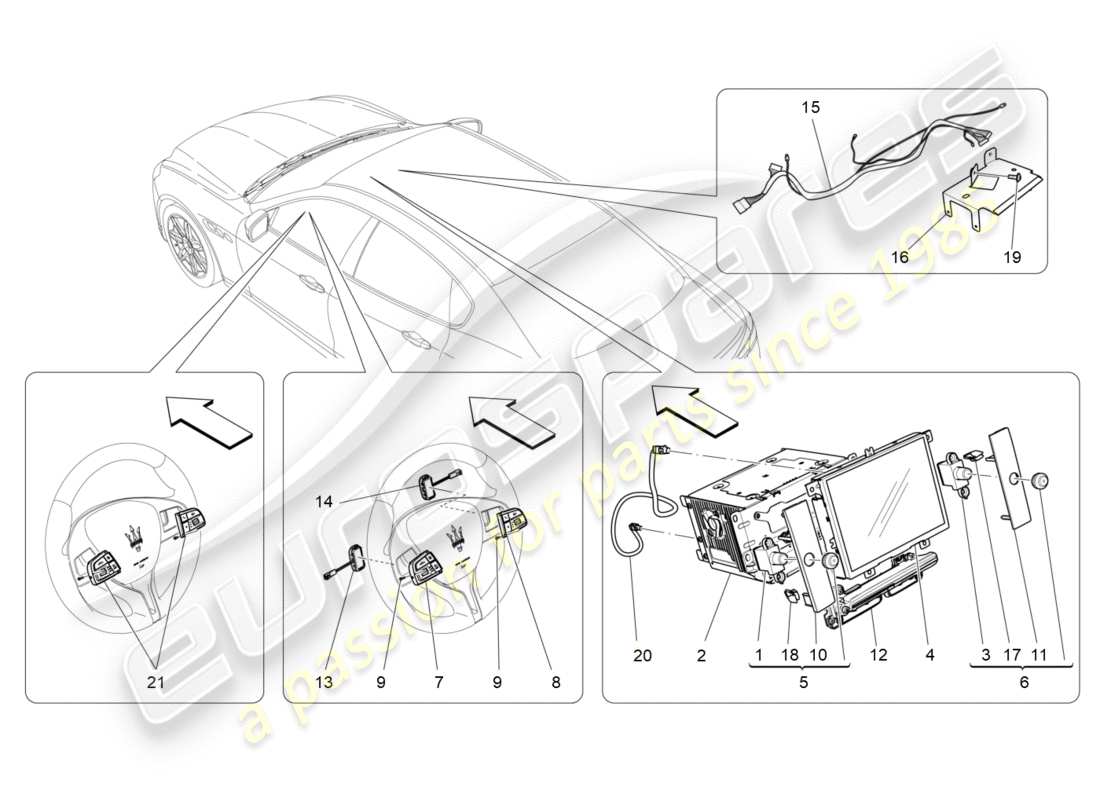 maserati qtp 3.0 tds v6 275hp (2015) it system part diagram