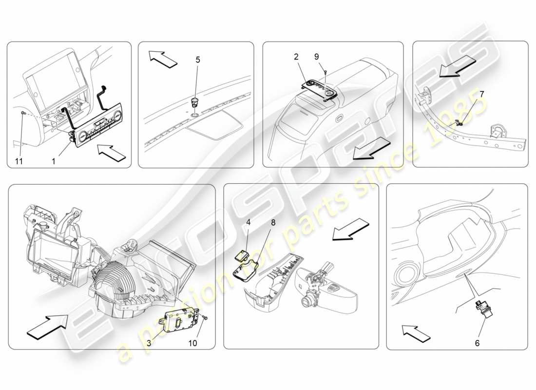 maserati qtp 3.0 tds v6 275hp (2015) a/c unit: electronic control part diagram